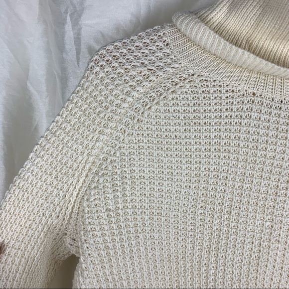 RW&CO Cowl Neck Knit Sweater Dress in Crème - Picture 2 of 8